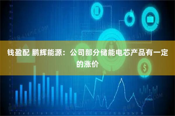 钱盈配 鹏辉能源：公司部分储能电芯产品有一定的涨价