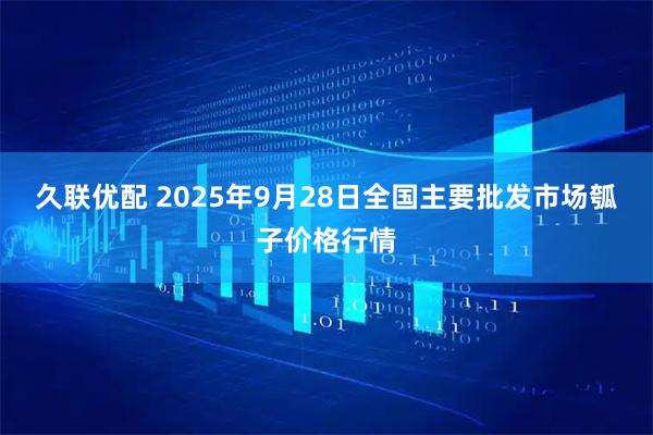 久联优配 2025年9月28日全国主要批发市场瓠子价格行情